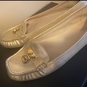 Authentic Michael Kors Gold Flat Shoes